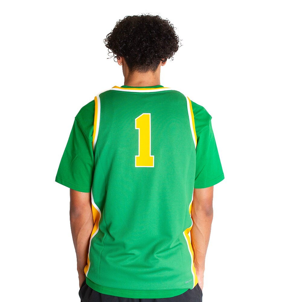 Arched Oregon, Nike, Green, Jerseys, Polyester, Men, Basketball, Replica, #1, 795847